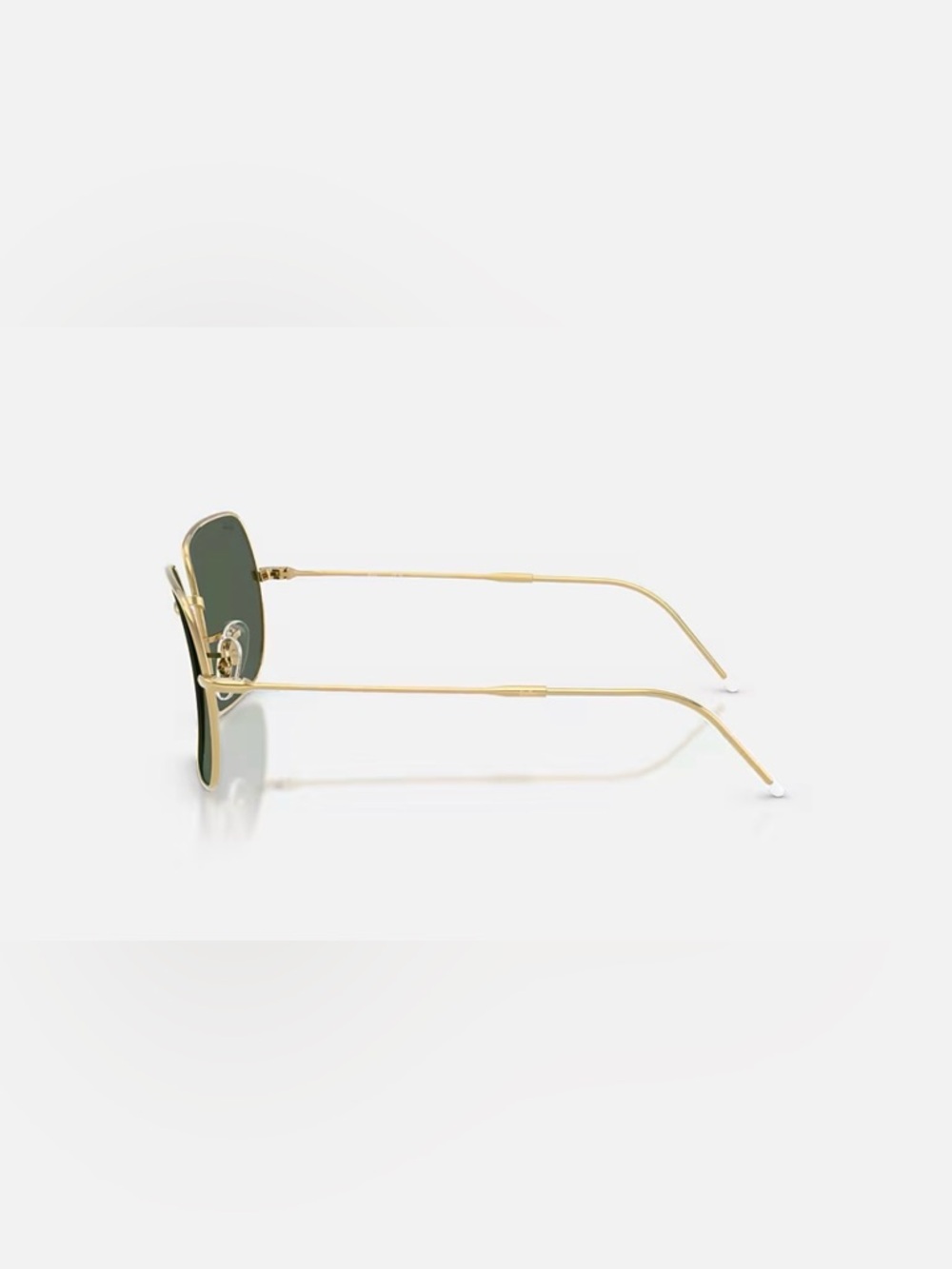 Ray-Ban Sunglasses RB1971 Square Reverse 9147/31 54/9 Women's Gold/ G-15 Green - Picture 3 of 16